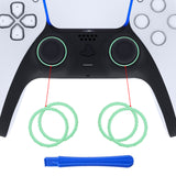 eXtremeRate Mint Green Replacement Accessories for PS5 Controller, Custom Accent Rings for PS5 Controller - Controller NOT Included - JPF5013