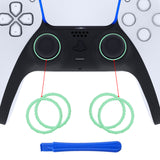 eXtremeRate Mint Green Replacement Accessories for PS5 Controller, Custom Accent Rings for PS5 Controller - Controller NOT Included - JPF5013