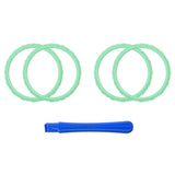 eXtremeRate Mint Green Replacement Accessories for PS5 Controller, Custom Accent Rings for PS5 Controller - Controller NOT Included - JPF5013