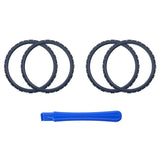 eXtremeRate Midnight Blue Replacement Accessories for PS5 Controller, Custom Accent Rings for PS5 Controller - Controller NOT Included - JPF5015