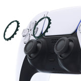 eXtremeRate Racing Green Replacement Accessories for PS5 Controller, Custom Accent Rings for PS5 Controller - Controller NOT Included - JPF5016