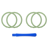 eXtremeRate Matcha Green Replacement Accessories for PS5 Controller, Custom Accent Rings for PS5 Controller - Controller NOT Included - JPF5017
