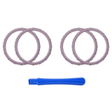eXtremeRate Dark Grayish Violet Replacement Accessories for PS5 Controller, Custom Accent Rings for PS5 Controller - Controller NOT Included - JPF5018