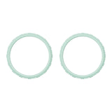 eXtremeRate Light Cyan Replacement Accessories for PS5 Controller, Custom Accent Rings for PS5 Controller - Controller NOT Included - JPF5020