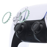 eXtremeRate Light Cyan Replacement Accessories for PS5 Controller, Custom Accent Rings for PS5 Controller - Controller NOT Included - JPF5020