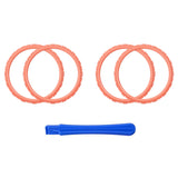 eXtremeRate Coral Replacement Accessories for PS5 Controller, Custom Accent Rings for PS5 Controller - Controller NOT Included - JPF5021