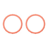 eXtremeRate Coral Replacement Accessories for PS5 Controller, Custom Accent Rings for PS5 Controller - Controller NOT Included - JPF5021