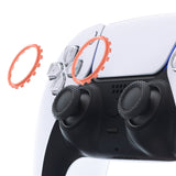 eXtremeRate Coral Replacement Accessories for PS5 Controller, Custom Accent Rings for PS5 Controller - Controller NOT Included - JPF5021