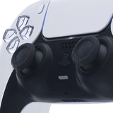eXtremeRate Solid Black Replacement Accessories for PS5 Controller, Custom Accent Rings for PS5 Controller - Controller NOT Included - JPF5023