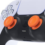 eXtremeRate Orange Replacement Thumbsticks for PS5 Controller, Custom Analog Stick Joystick Compatible with PS5, for PS4 All Model Controller - JPF602