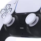 eXtremeRate White Replacement Thumbsticks for PS5 Controller, Custom Analog Stick Joystick Compatible with PS5, for PS4 All Model Controller - JPF606