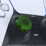 eXtremeRate Clear Green Replacement Thumbsticks for PS5 Controller, Custom Analog Stick Joystick Compatible with PS5, for PS4 All Model Controller - JPF623