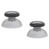 eXtremeRate Clear Black Replacement Thumbsticks for PS5 Controller, Custom Analog Stick Joystick Compatible with PS5, for PS4 All Model Controller - JPF630