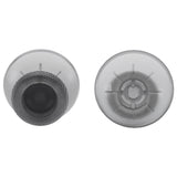 eXtremeRate Clear Black Replacement Thumbsticks for PS5 Controller, Custom Analog Stick Joystick Compatible with PS5, for PS4 All Model Controller - JPF630