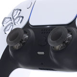 eXtremeRate Clear Black Replacement Thumbsticks for PS5 Controller, Custom Analog Stick Joystick Compatible with PS5, for PS4 All Model Controller - JPF630