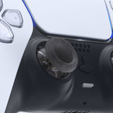 eXtremeRate Clear Black Replacement Thumbsticks for PS5 Controller, Custom Analog Stick Joystick Compatible with PS5, for PS4 All Model Controller - JPF630