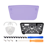 eXtremeRate Clear Atomic Purple Replacement Touchpad Cover Compatible with ps5 Controller BDM-010/020/030/040, Custom Part Touch Pad Compatible with ps5 Controller - Controller NOT Included - JPF8005G3