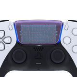 eXtremeRate Clear Atomic Purple Replacement Touchpad Cover Compatible with ps5 Controller BDM-010/020/030/040/050, Custom Part Touch Pad Compatible with ps5 Controller - Controller NOT Included - JPF8005G3