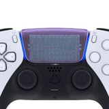 eXtremeRate Clear Atomic Purple Replacement Touchpad Cover Compatible with ps5 Controller BDM-010/020/030/040, Custom Part Touch Pad Compatible with ps5 Controller - Controller NOT Included - JPF8005G3