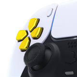 eXtremeRate Ergonomic Split Dpad Buttons (SDP Buttons) for PS5 Controller, Chrome Gold Independent Dpad Direction Buttons for PS5 Edge Controller, for PS4 All Model Controller - JPF8006