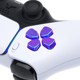 eXtremeRate Ergonomic Split Dpad Buttons (SDP Buttons) for PS5 Controller, Chameleon Purple Blue Independent Dpad Direction Buttons for PS5 Edge Controller, for PS4 All Model Controller - JPF8010
