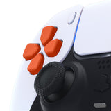 eXtremeRate Ergonomic Split Dpad Buttons (SDP Buttons) for PS5 Controller, Orange Independent Dpad Direction Buttons for PS5 Edge Controller, for PS4 All Model Controller - JPF8014