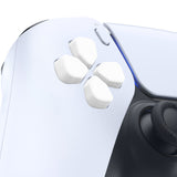 eXtremeRate Ergonomic Split Dpad Buttons (SDP Buttons) for PS5 Controller, White Independent Dpad Direction Buttons for PS5 Edge Controller, for PS4 All Model Controller - JPF8018