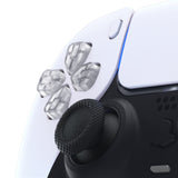 eXtremeRate Ergonomic Split Dpad Buttons (SDP Buttons) for PS5 Controller, Clear Independent Dpad Direction Buttons for PS5 Edge Controller, for PS4 All Model Controller - JPF8022