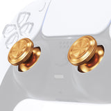 eXtremeRate Custom Gold Metal Thumbsticks for PS5 Controller, Replacement Aluminum Analog Stick Joystick for PS4 Controller - Controller NOT Included - JPFC001