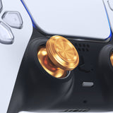 eXtremeRate Custom Gold Metal Thumbsticks for PS5 Controller, Replacement Aluminum Analog Stick Joystick for PS4 Controller - Controller NOT Included - JPFC001