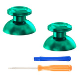 eXtremeRate Custom Green Metal Thumbsticks for PS5 Controller, Replacement Aluminum Analog Stick Joystick for PS4 Controller - Controller NOT Included - JPFC006