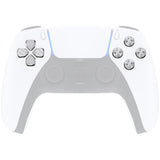 eXtremeRate Silver Metal Dpad ABXY Buttons for PS5 Controller, Custom Replacement Aluminum Action Buttons & Direction Keys for PS5 Controller - Controller NOT Included - JPFD002