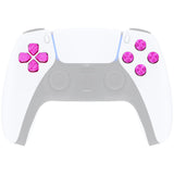 eXtremeRate Purple Metal Dpad ABXY Buttons for PS5 Controller, Custom Replacement Aluminum Action Buttons & Direction Keys for PS5 Controller - Controller NOT Included - JPFD005