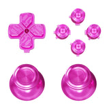 eXtremeRate Purple Metal Thumbsticks Dpad ABXY Buttons Kit for PS5 Controller, Custom Replacement Aluminum Analog Thumbsticks & Action Buttons & Direction Keys for PS5 Controller - Controller NOT Included - JPFE005