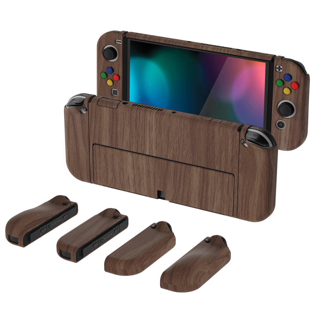 PlayVital Full Set Protective Stickers for Nintendo Switch OLED Model, Customized Vinyl Decal Skins for Switch OLED Console & Joycon & Dock & Grip