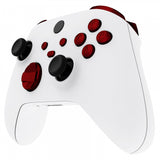 eXtremeRate Scarlet Red Replacement Buttons for Xbox Series S & Xbox Series X Controller, LB RB LT RT Bumpers Triggers D-pad ABXY Start Back Sync Share Keys for Xbox Series X/S Controller - JX3103