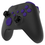 eXtremeRate Purple Replacement Buttons for Xbox Series S & Xbox Series X Controller, LB RB LT RT Bumpers Triggers D-pad ABXY Start Back Sync Share Keys for Xbox Series X/S Controller - JX3107