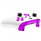 eXtremeRate Chrome Purple Replacement Buttons for Xbox Series S & Xbox Series X Controller, LB RB LT RT Bumpers Triggers D-pad ABXY Start Back Sync Share Keys for Xbox Series X/S Controller  - JX3205