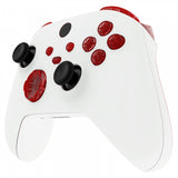 eXtremeRate Transparent Red Replacement Buttons for Xbox Series S & Xbox Series X Controller, LB RB LT RT Bumpers Triggers D-pad ABXY Start Back Sync Share Keys for Xbox Series X/S Controller  - JX3302