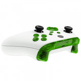 eXtremeRate Transparent Green Replacement Buttons for Xbox Series S & Xbox Series X Controller, LB RB LT RT Bumpers Triggers D-pad ABXY Start Back Sync Share Keys for Xbox Series X/S Controller  - JX3303
