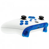 eXtremeRate Transparent Blue Replacement Buttons for Xbox Series S & Xbox Series X Controller, LB RB LT RT Bumpers Triggers D-pad ABXY Start Back Sync Share Keys for Xbox Series X/S Controller  - JX3304