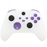 eXtremeRate Clear Atomic Purple Replacement Buttons for Xbox Series S & Xbox Series X Controller, LB RB LT RT Bumpers Triggers D-pad ABXY Start Back Sync Share Keys for Xbox Series X/S Controller  - JX3305