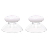 eXtremeRate White & Clear Replacement Thumbsticks for Xbox Series X/S Controller, for Xbox One Standard Controller Analog Stick, Custom Joystick for Xbox One X/S, for Xbox One Elite Controller - JX3422