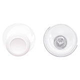 eXtremeRate White & Clear Replacement Thumbsticks for Xbox Series X/S Controller, for Xbox One Standard Controller Analog Stick, Custom Joystick for Xbox One X/S, for Xbox One Elite Controller - JX3422