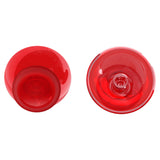eXtremeRate Clear Red Replacement Thumbsticks for Xbox Series X/S Controller, for Xbox One Standard Controller Analog Stick, Custom Joystick for Xbox One X/S, for Xbox One Elite Controller - JX3423