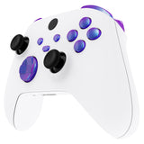 eXtremeRate No Letter Imprint Custom Full Set Buttons for Xbox Series X/S Controller, Chameleon Purple Blue Replacement Accessories Bumpers Triggers Dpad ABXY Buttons for Xbox Series X/S, Xbox Core Controller - JX3501