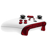 eXtremeRate No Letter Imprint Custom Full Set Buttons for Xbox Series X/S Controller, Scarlet Red Replacement Accessories Bumpers Triggers Dpad ABXY Buttons for Xbox Series X/S, Xbox Core Controller - JX3503