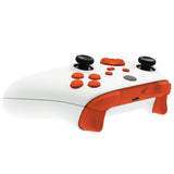 eXtremeRate No Letter Imprint Custom Full Set Buttons for Xbox Series X/S Controller, Orange Replacement Accessories Bumpers Triggers Dpad ABXY Buttons for Xbox Series X/S, Xbox Core Controller - JX3504