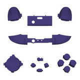 eXtremeRate No Letter Imprint Custom Full Set Buttons for Xbox Series X/S Controller, Purple Replacement Accessories Bumpers Triggers Dpad ABXY Buttons for Xbox Series X/S, Xbox Core Controller - JX3507