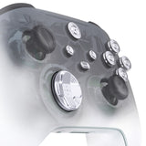 eXtremeRate 9 in 1 Custom Silver Metal Buttons for Xbox Series X/S Controller, Replacement Aluminum Alloy Dpad Start Back Share Button, Home ABXY Bullet Buttons for Xbox Core Controller - JX3D002